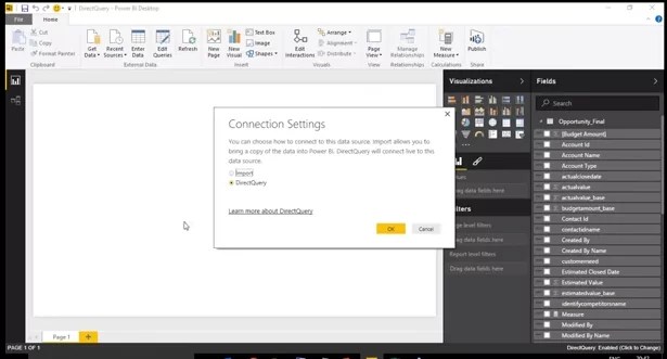 Enhancements to Power BI Direct Query Mode Microsoft Dynamics CRM