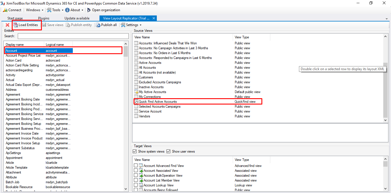 Check all your customization’s are correct, Then select all the views