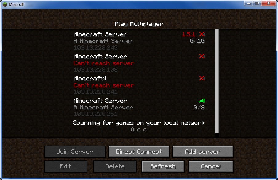 การเข้าไปเล่น Colo Minecraft คลังความรู้ VPS HiSpeed