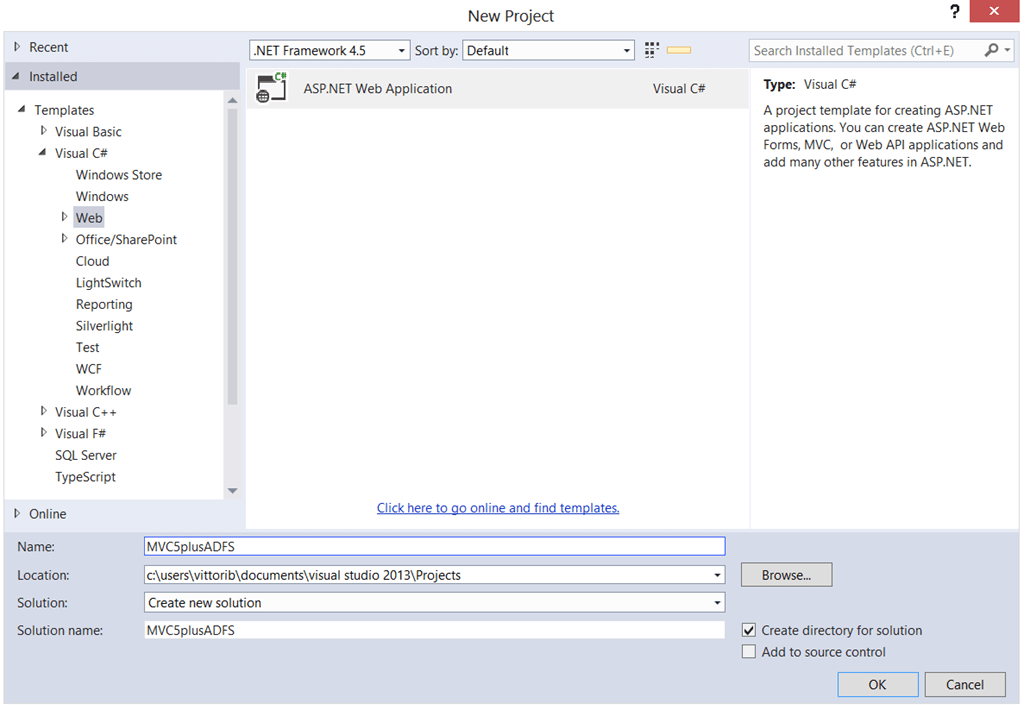 Use the OnPremises Organizational Authentication Option (ADFS) With