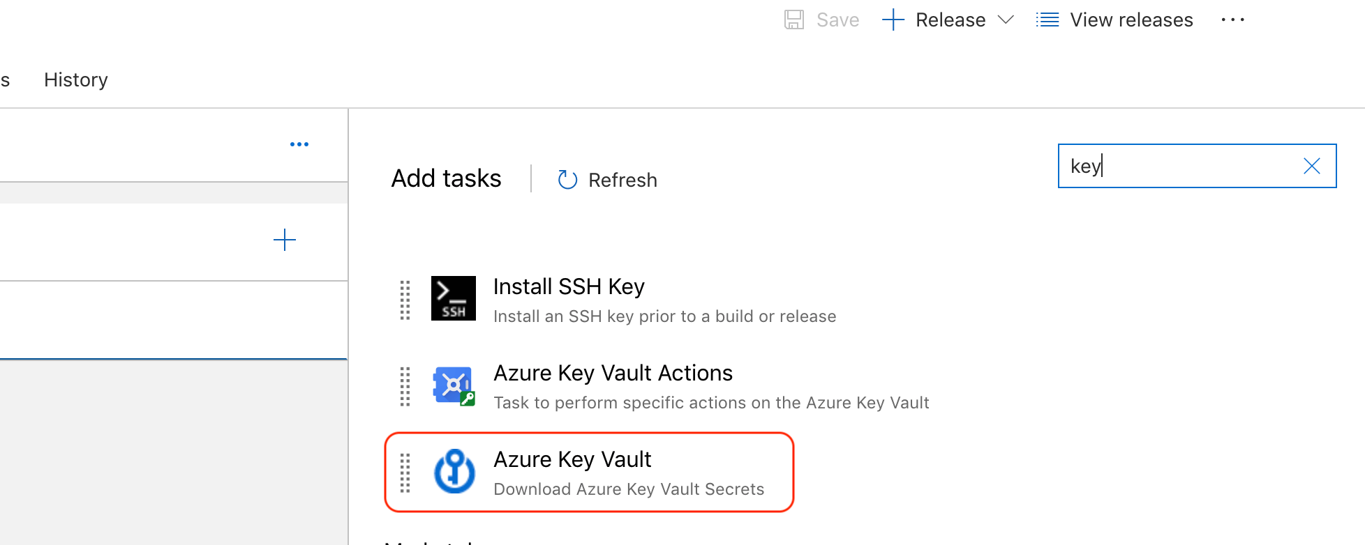 azure key vault task