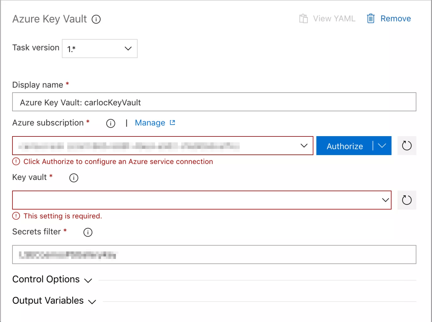 download secrets from keyvault