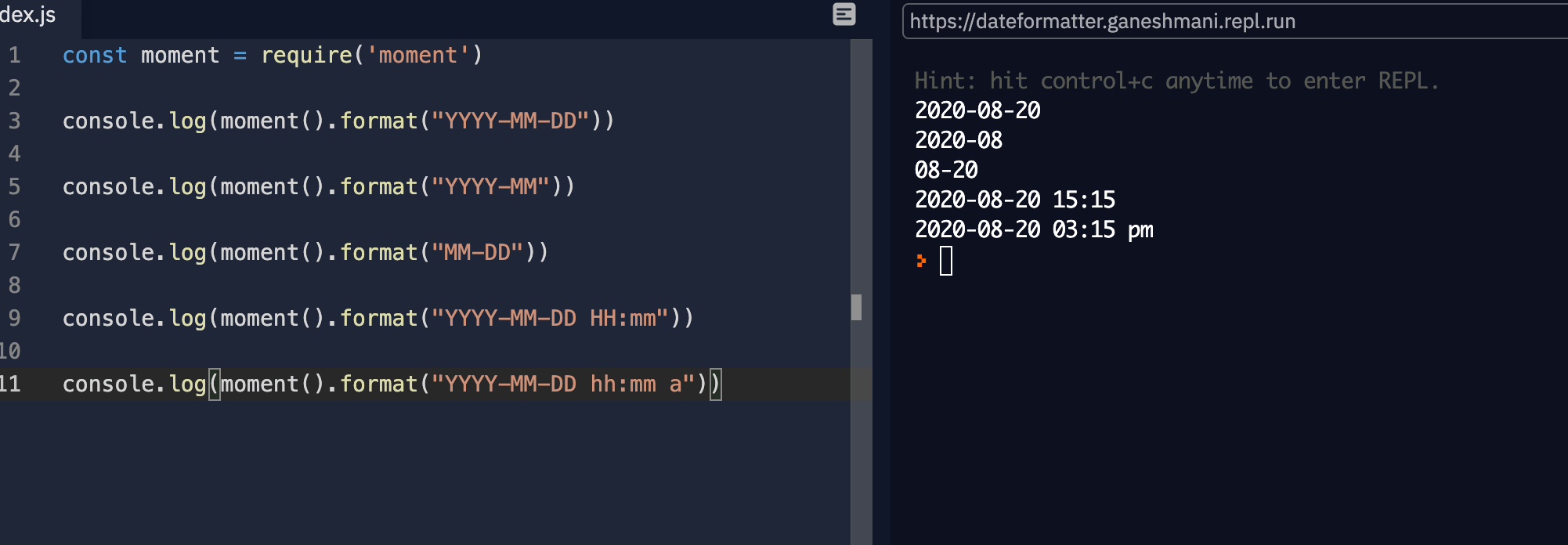 Learn to format date in javascript efficiently
