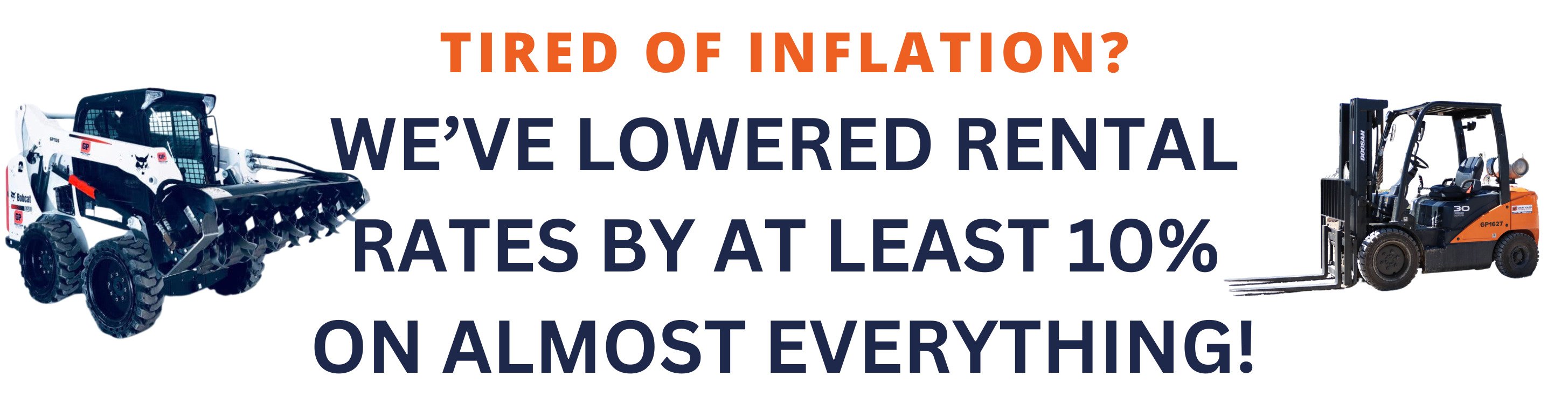 Great Plains Equipment Rental Announces Lowered Rates to Combat