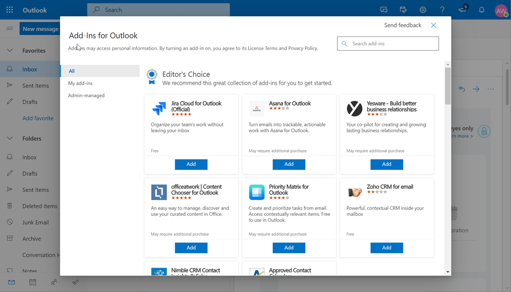 Restrict users from installing Office addins Office 365