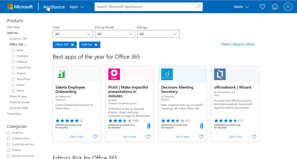 Restrict users from installing Office addins Office 365