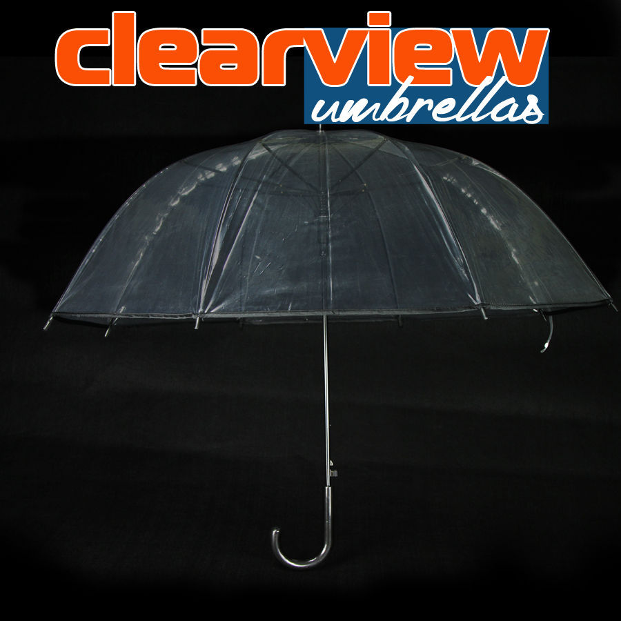 Birdcage Clear Dome Umbrella Wedding Rain Transparent