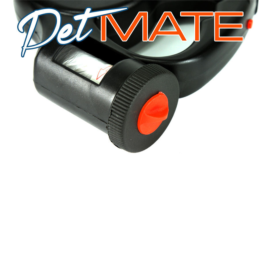 3in1 Retractable Dog Leash Light Bag Dispenser Pet Led Up Head Collar