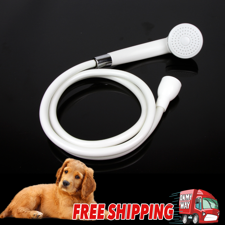 Dog Shower Head Spray Drain Strainer Bath Hose Sink Wash Hair Pet Lave