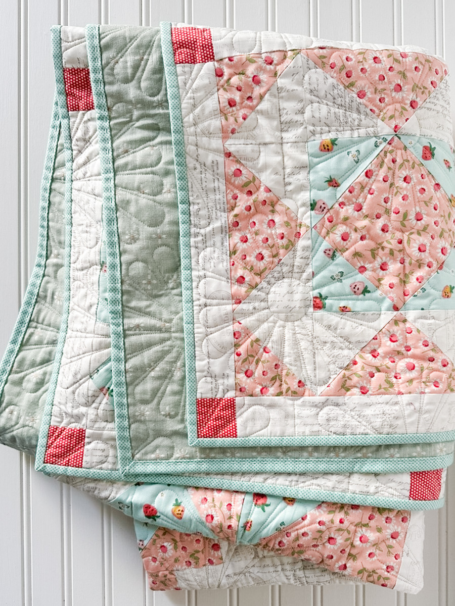 The C&V Simple Sampler, a Three Color Quilt Clover & Violet