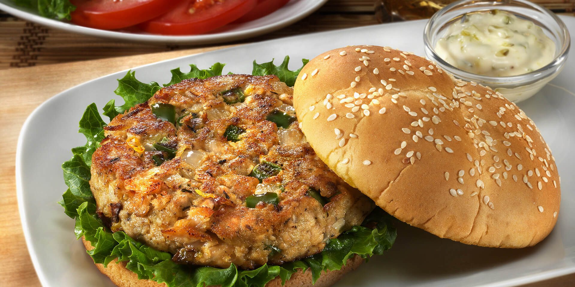 Salmon Burgers Clover Leaf