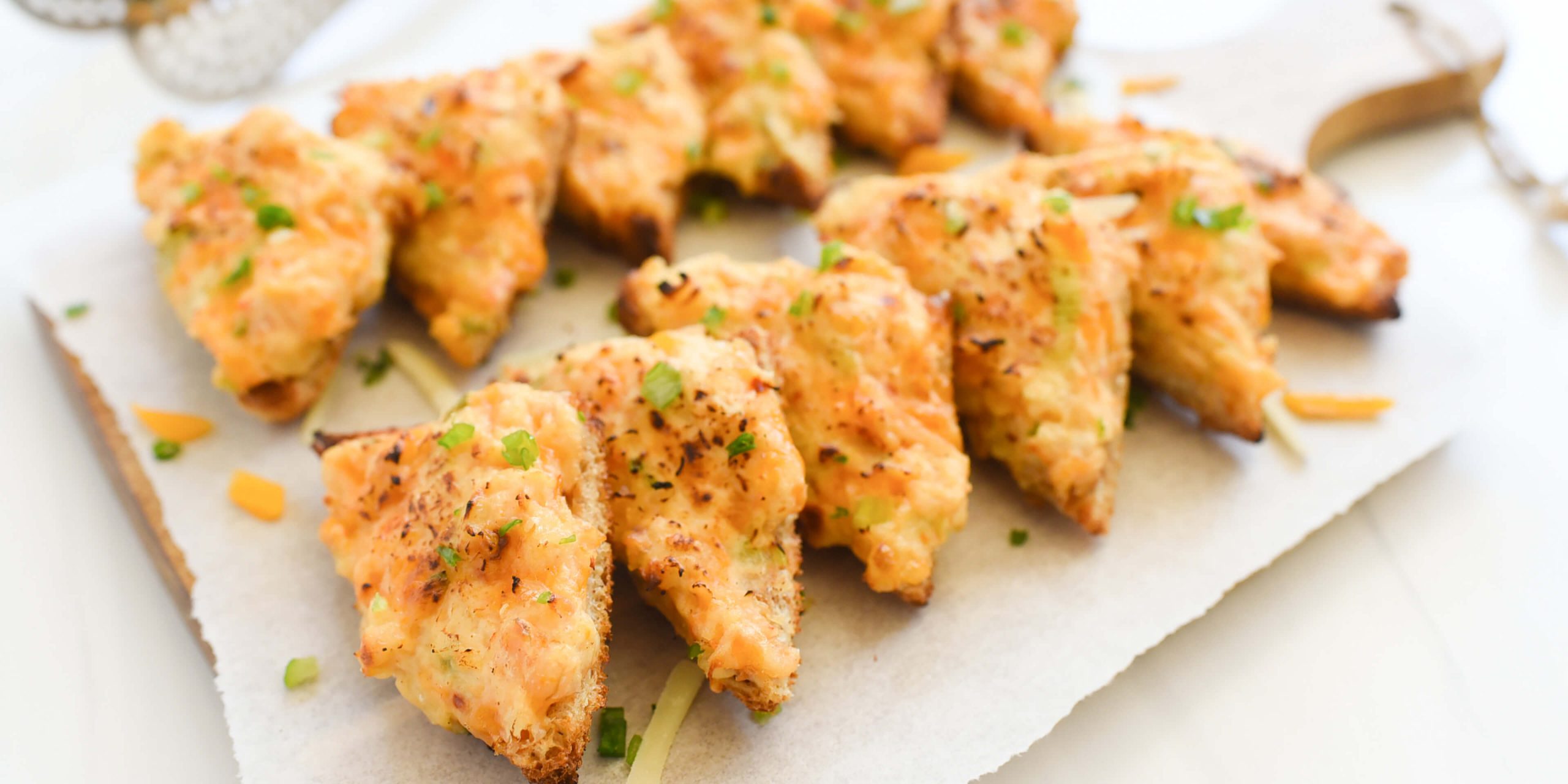 Shrimp Toast Points Clover Leaf