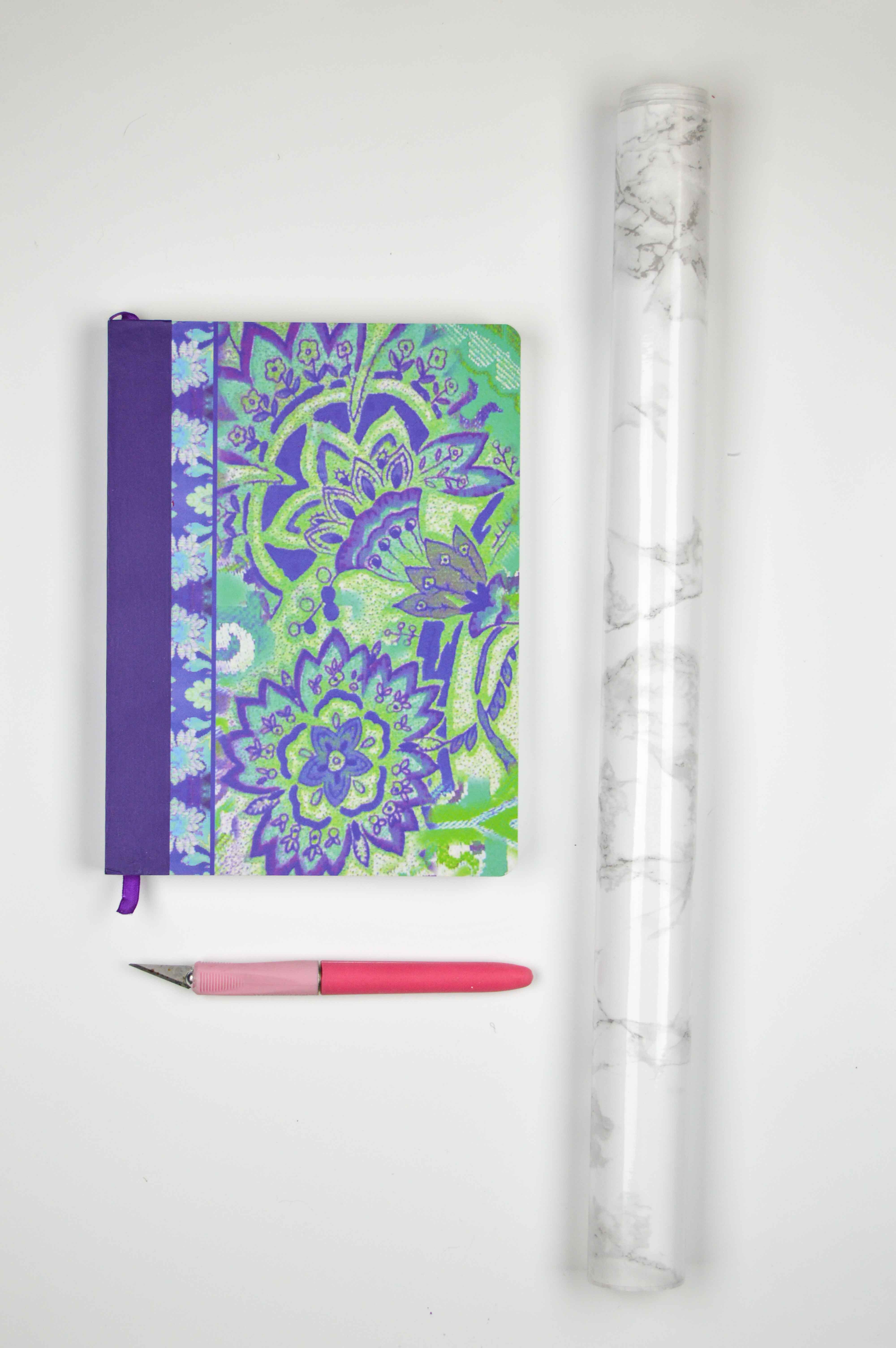DIY Marble Notebook Club Crafted