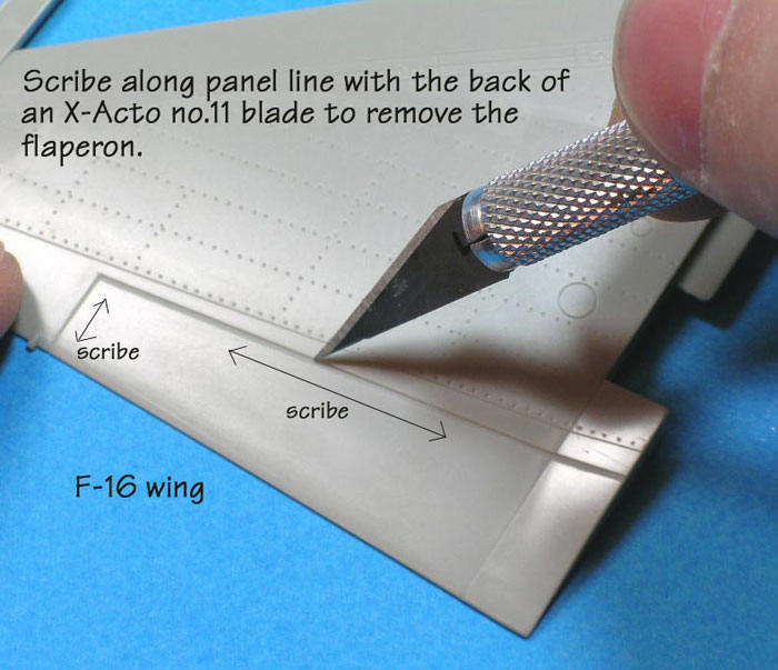 How to drop the F16's Flaperons by Ryan Fernandez