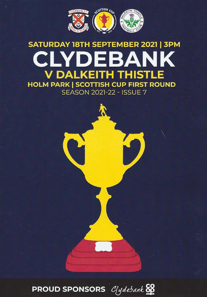 Match Programme Covers 202122 Clydebank (Bankies Archive)