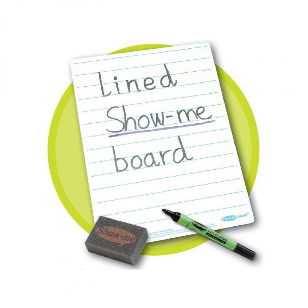 Showme® Mini Whiteboard Sets A4 Lined, pack of 100 sets Clyde Paper