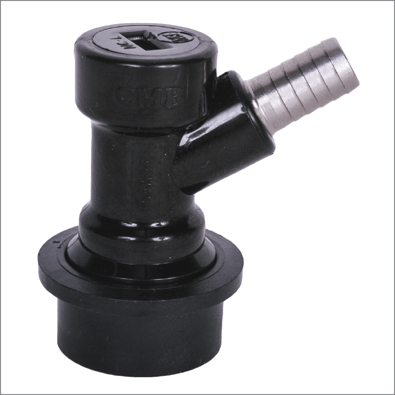 G.B. (ball lock), 3/8 barb, liquid CMBecker International, LLC