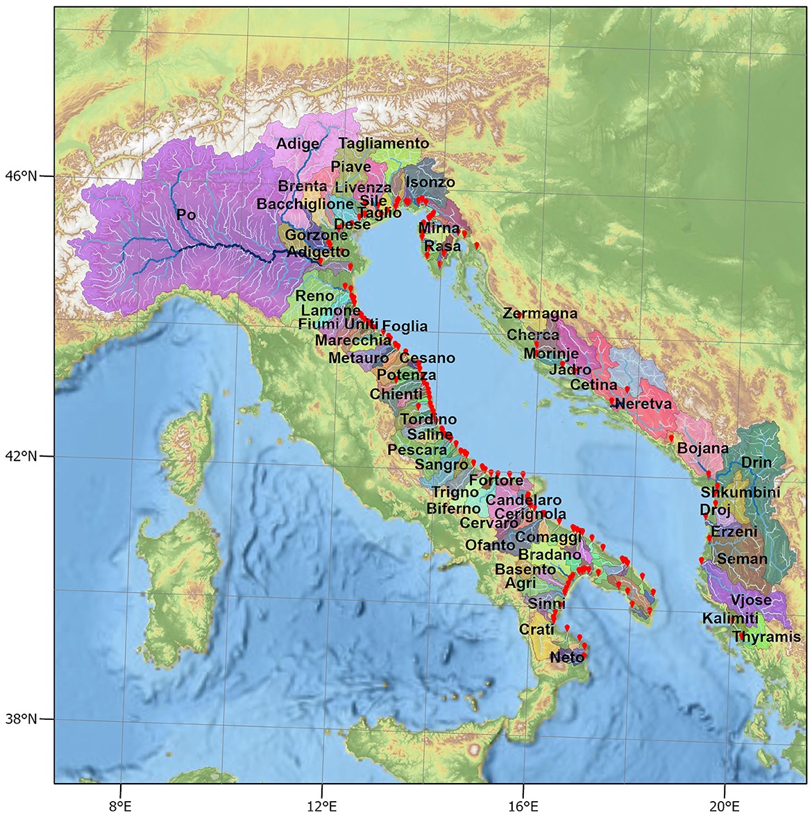 The role of river release in the Adriatic Sea CMCC