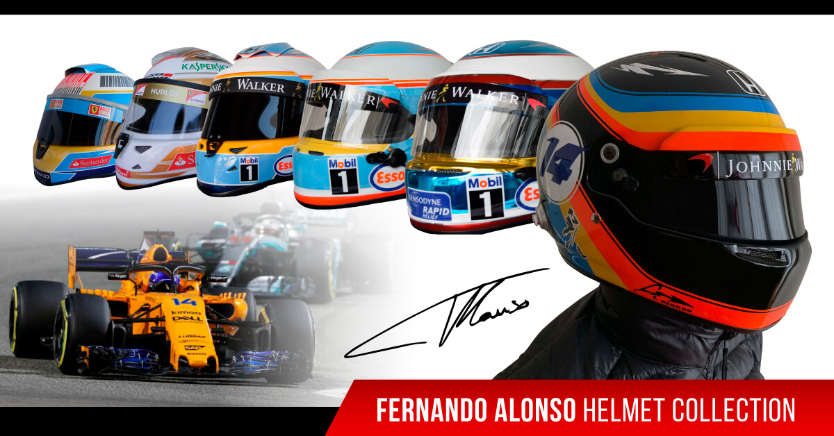 ON SALE: FERNANDO ALONSO'S 2006 HELMET | CM Helmets