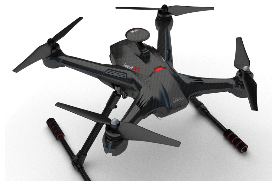 WALKERA CARBON SCOUT X4 DRONE FPV3(GOPRO) DEVOF12E, G3D GIMBAL, TX5803