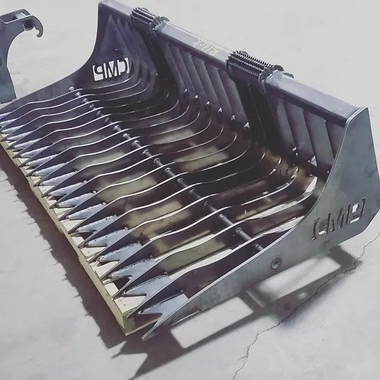 Skeleton Rock Bucket Attachment Skid Steer Rock Bucket