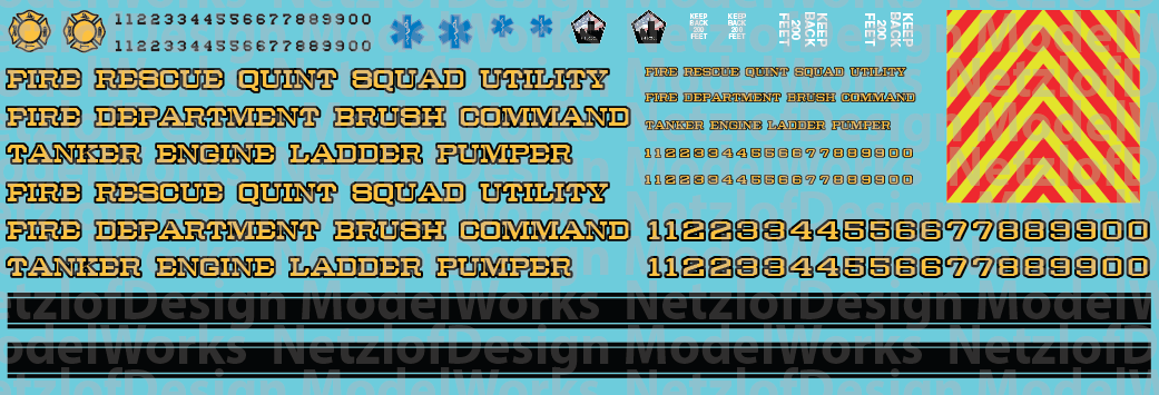 Generic Fire Vehicle Decals | CMR Products