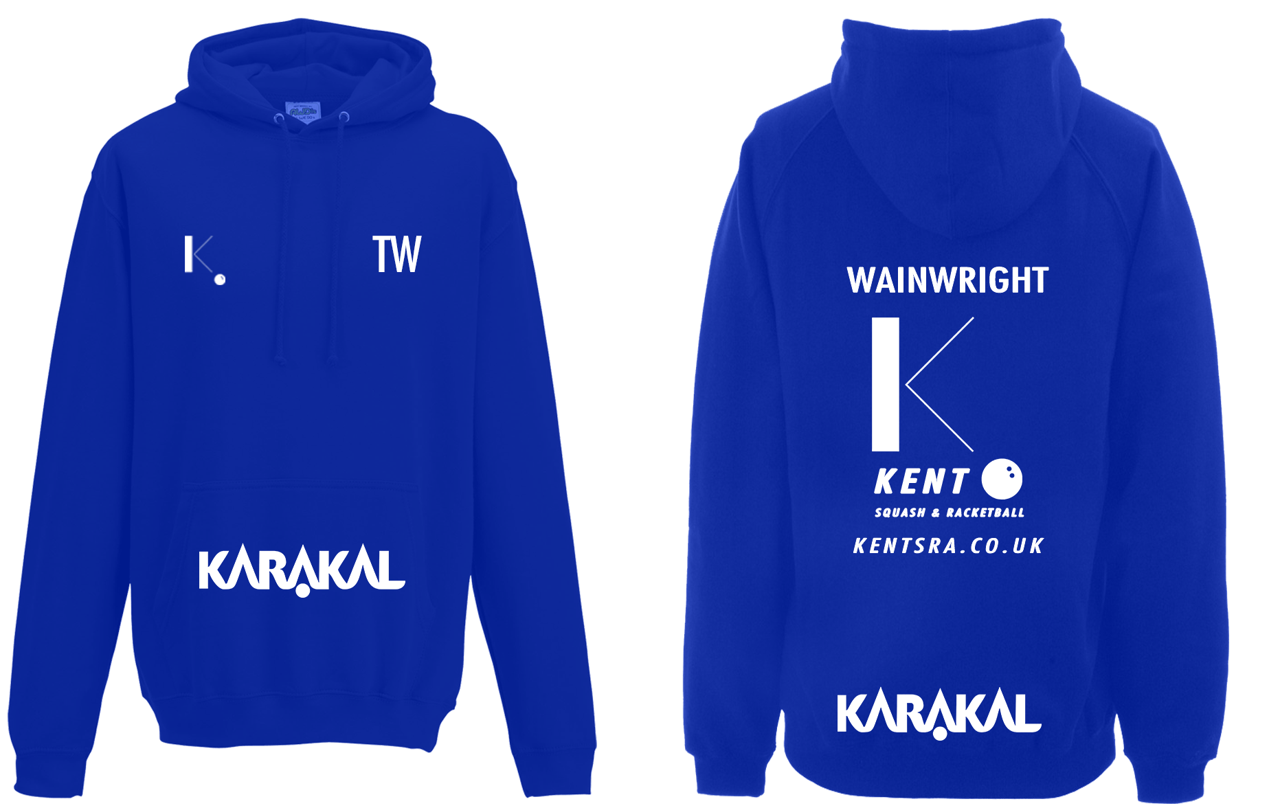 Kent Squash Hoodie Royal Blue CM Stringers