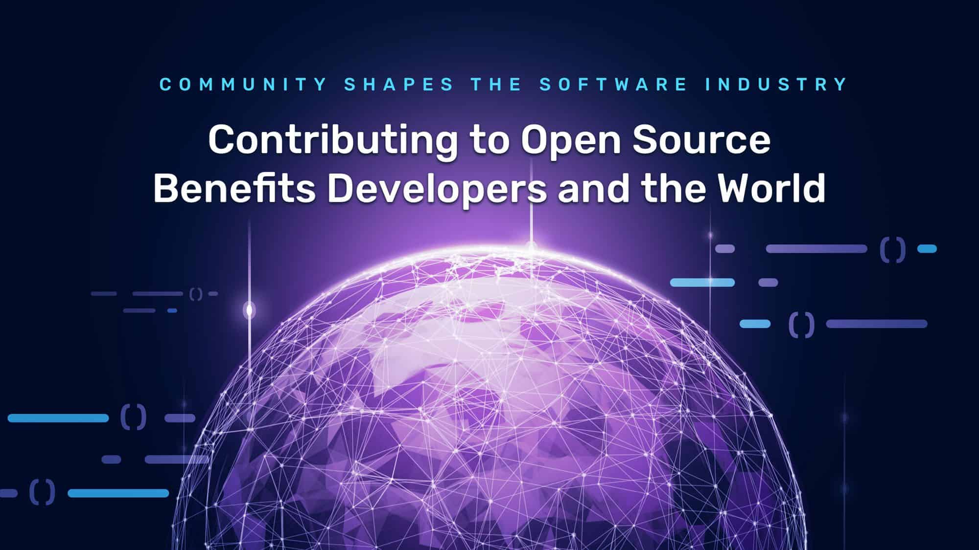 Community shapes the software industry how contributing to open source