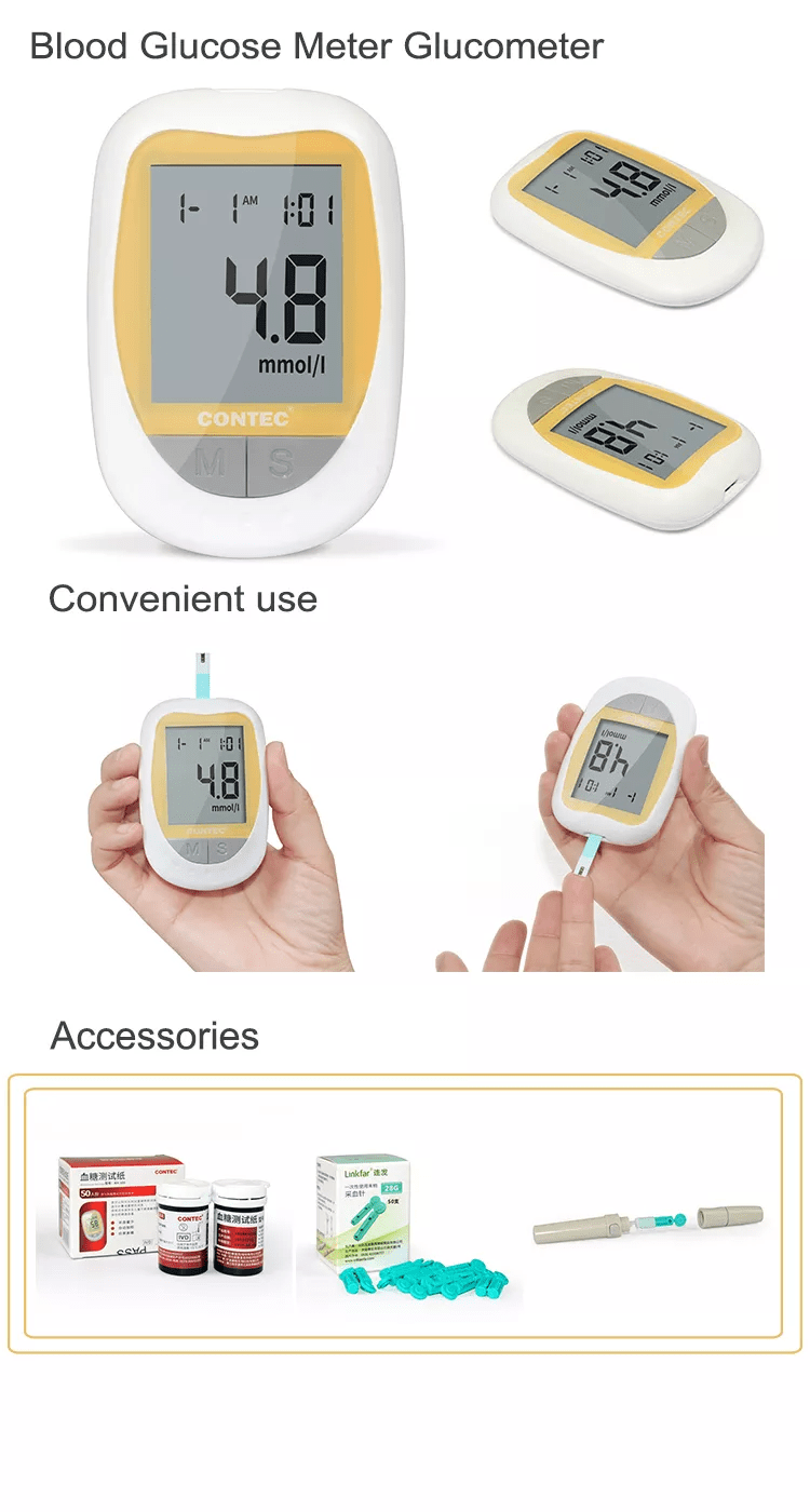 China Removable Battery Medical Blood Glucose Meter Manufacture and