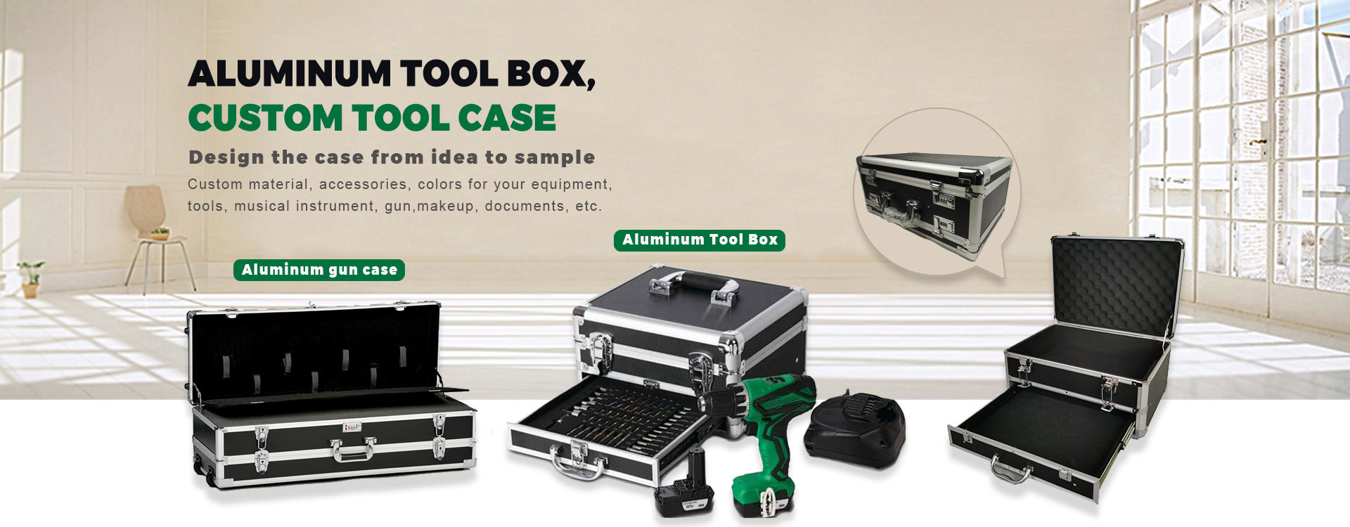 Custom Aluminum Case Factory, ABS Case Supplier, Tool Case Manufacturer