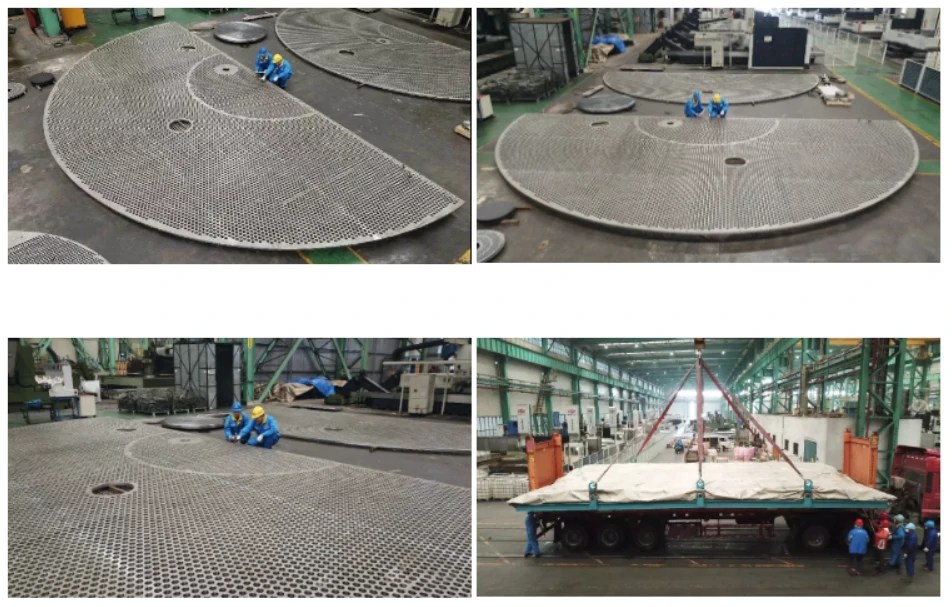 Large baffle plate with high precision drilling and machining Services