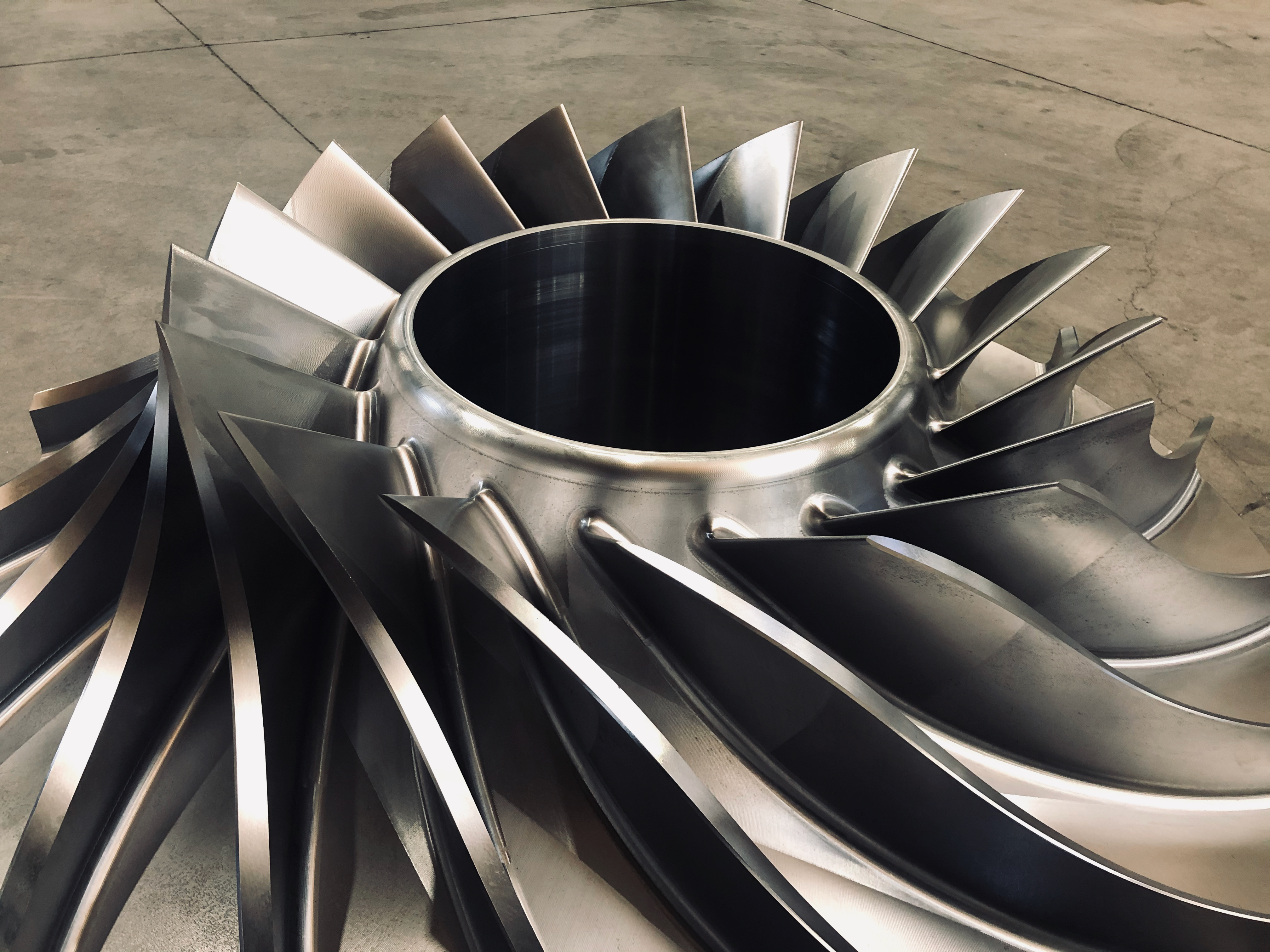 Centrifugal compressor impellers machining CNC TVAR