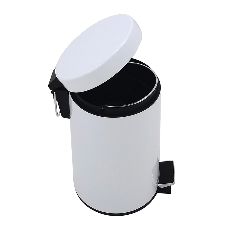 Foot Pedal Circular Trash Can In Public Washroom & Bathroom For Sale