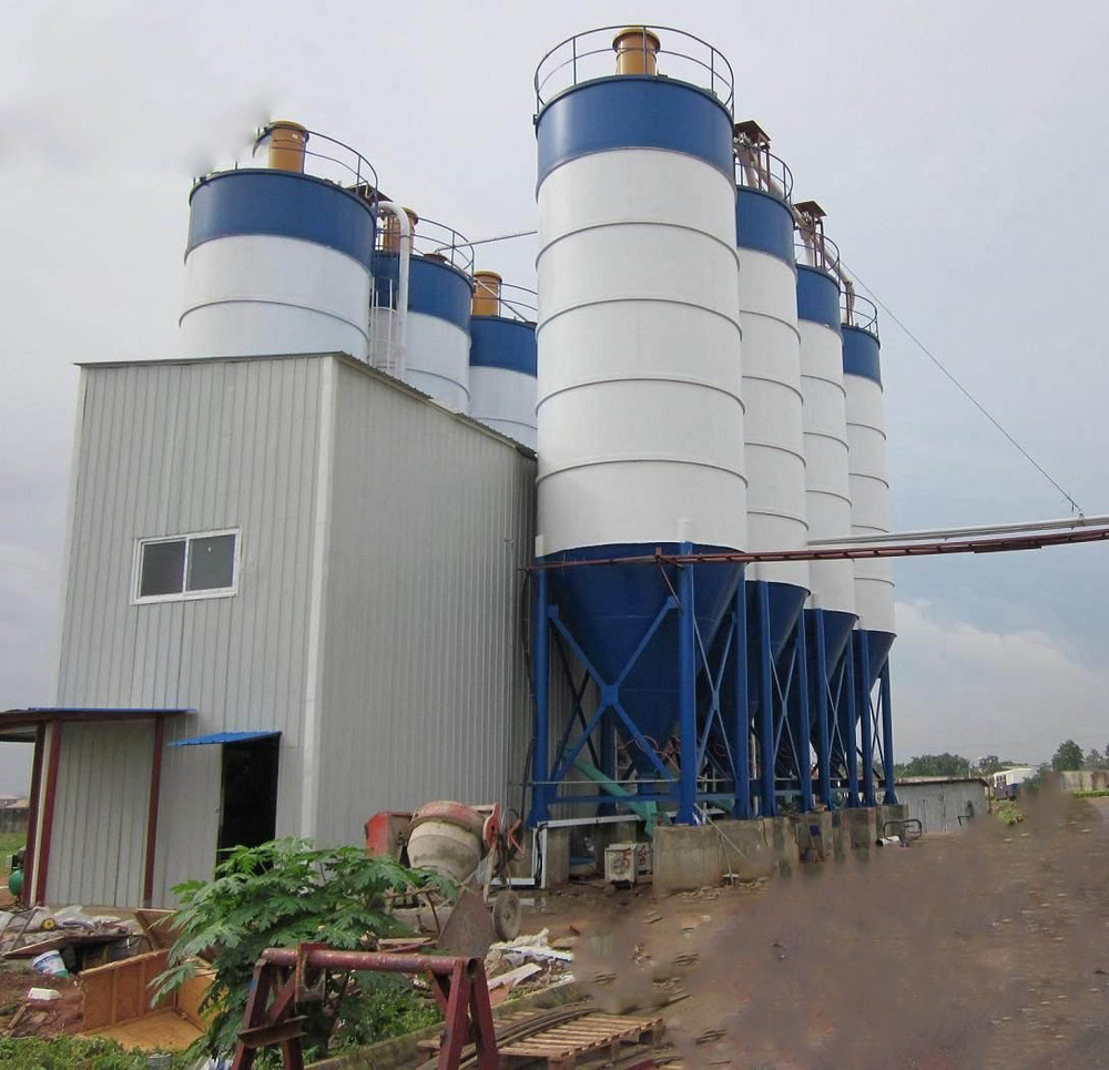 High quality 300t steel cement silo for sale_Flat Bottom SiloHopper