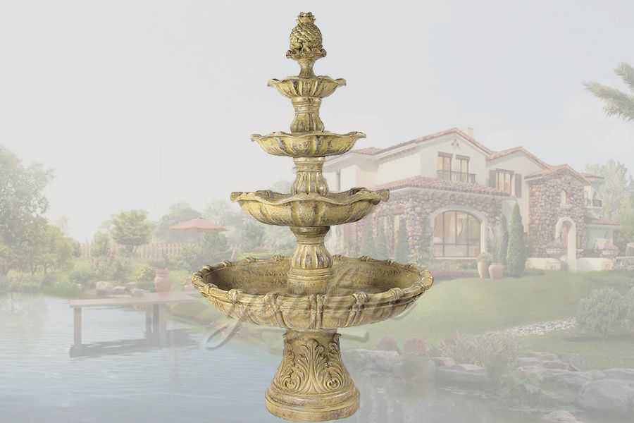 Decorative antique garden bronze tired fountain for sale YouFine