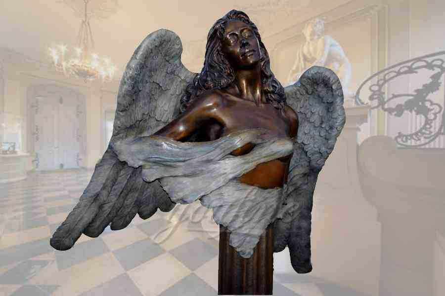 Outdoor Bronze Abstract Male Angel Statue for Garden BOKK154You Fine