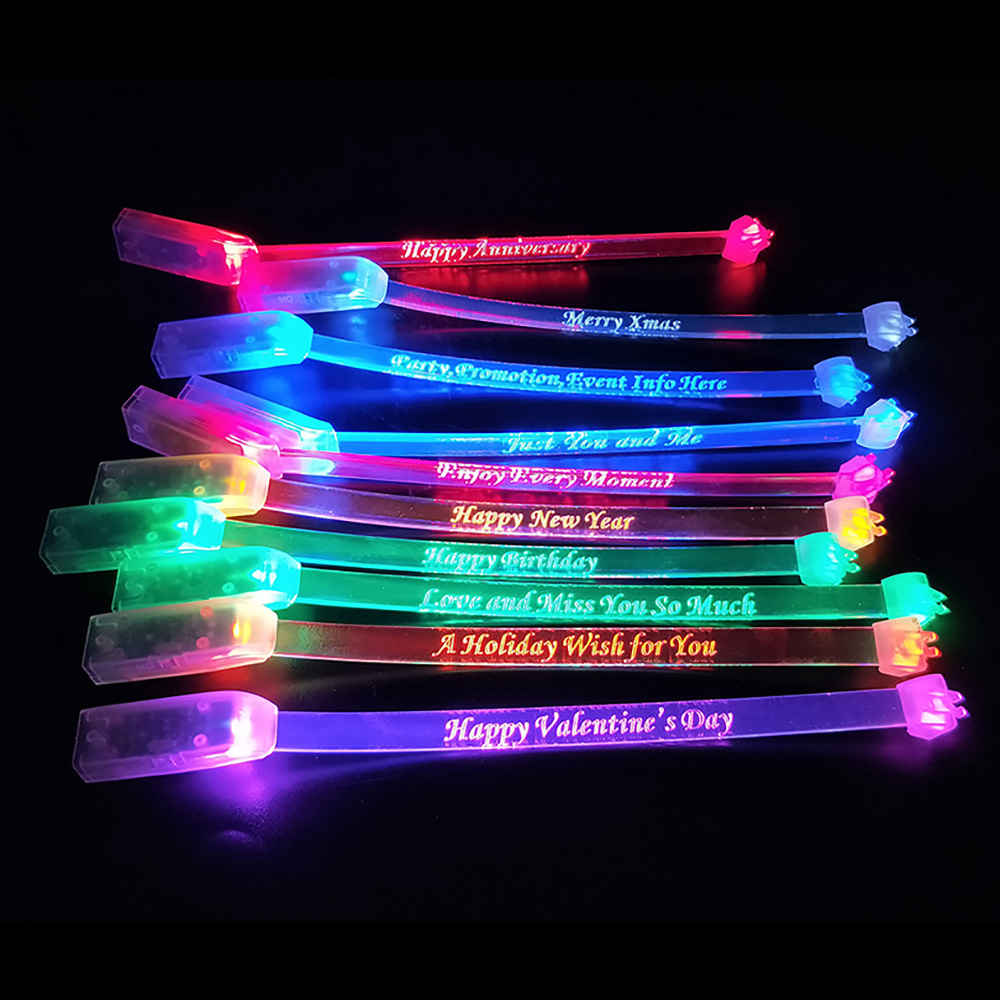 Glow In The Dark Concert Light Up Custom Logo Music Party Sound