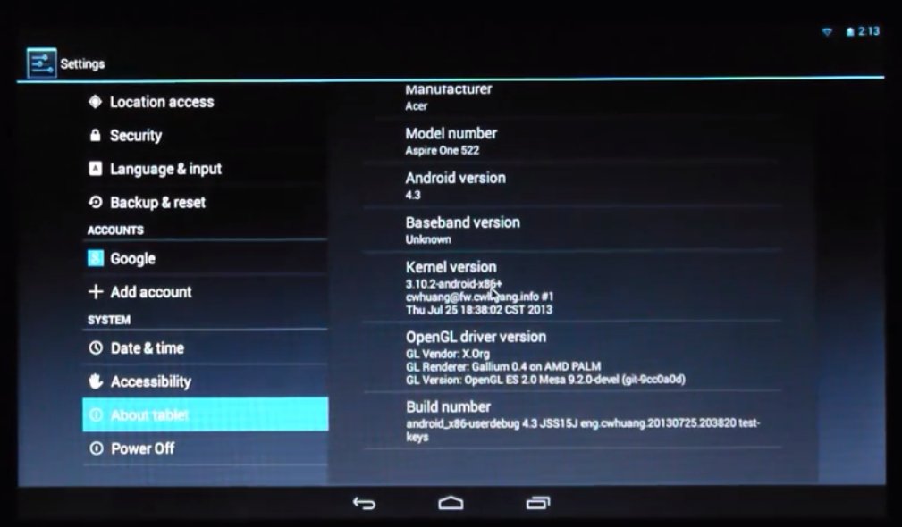 Android 4.3 x86 Test Image Is Now Available For Tablets and Netbooks Android 4.3 x86 Test Image Is Now Available For Tablets and Netbooks
