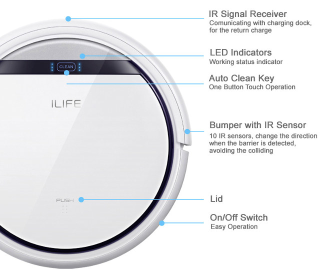 100 Chuwi Ilife V5S Autonomous Robotic Vacuum Cleaner Offers an