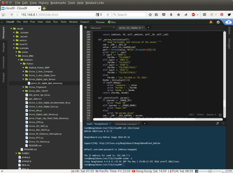 Getting Started with Beaglebone Green Wireless Development Board CNX