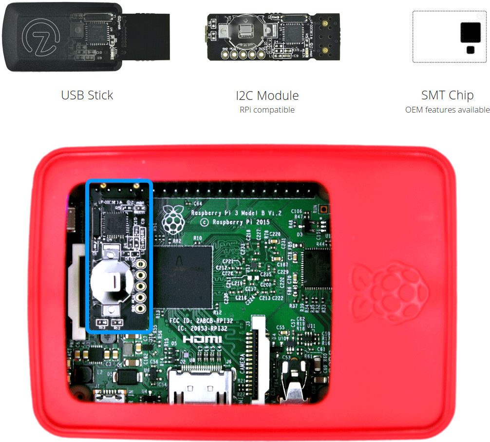 Zymkey is a Hardware Security Module for Raspberry Pi Board