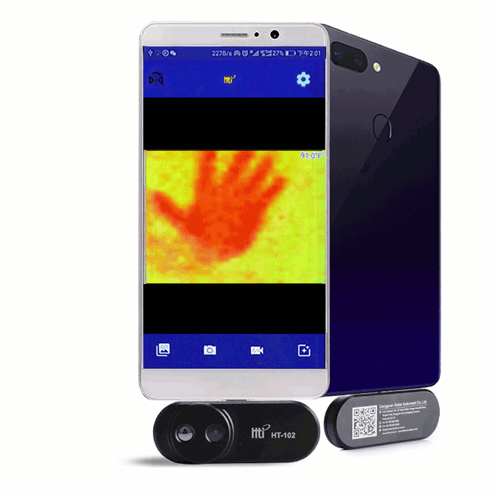 HT102 is a 130 Thermal Camera for Android Phones CNX Software