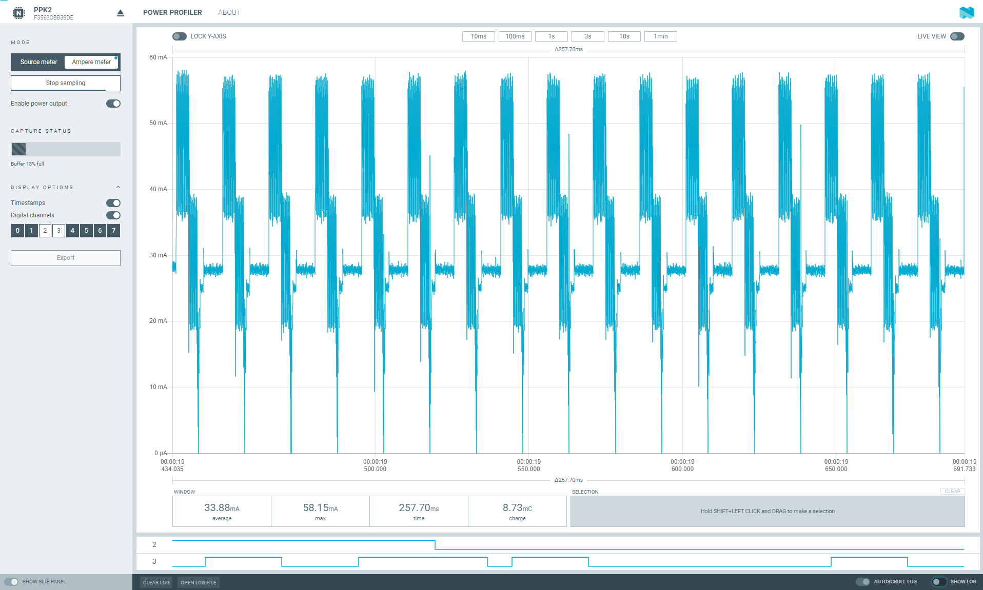 Power Profiler Kit II measures power consumption in Nordic Semi based