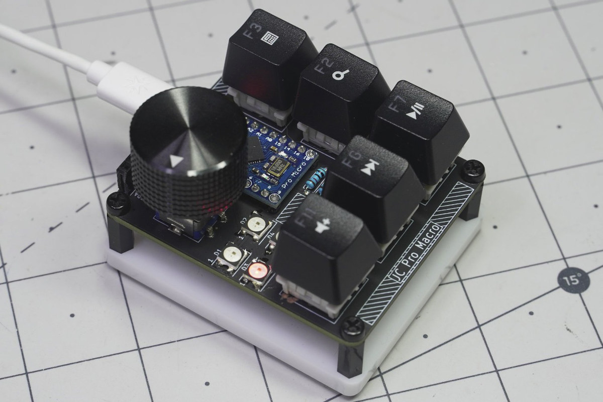 Arduino powered 5key keypad includes a rotary encoder CNX Software