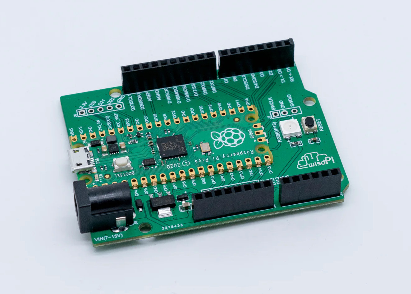 ArduPico An Arduino UNO compatible baseboard for Raspberry Pi Pico