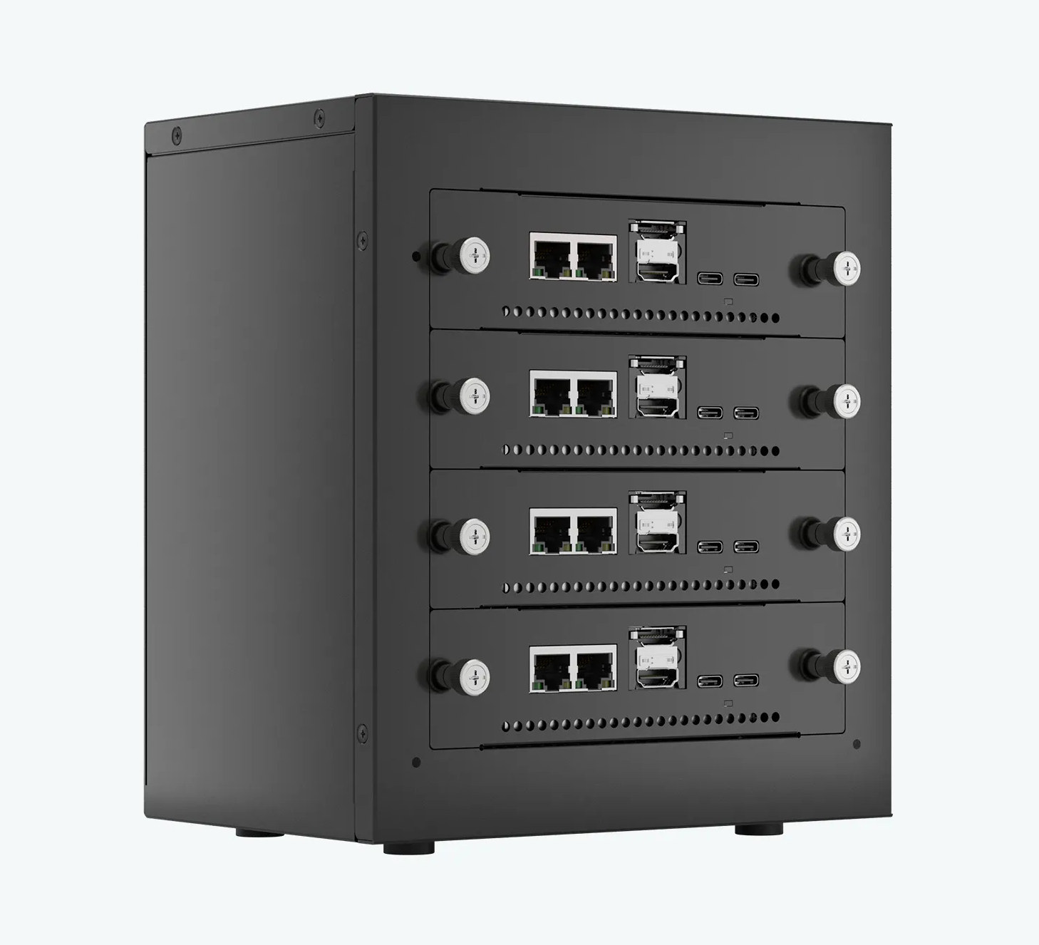 Using PCIe and CNX software, Mixtile Cluster Box can support up to four