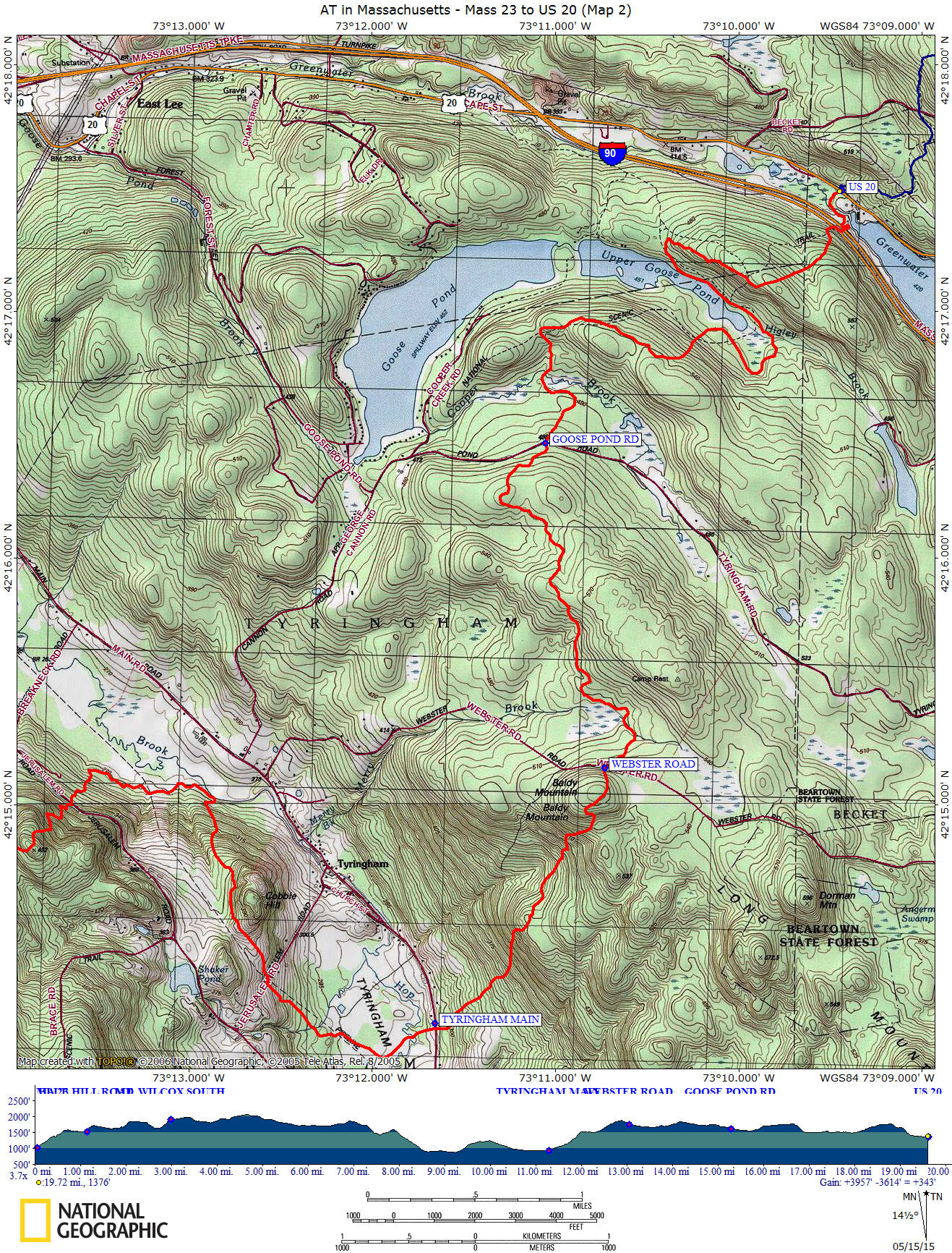 Appalachian Trail in Massachusetts