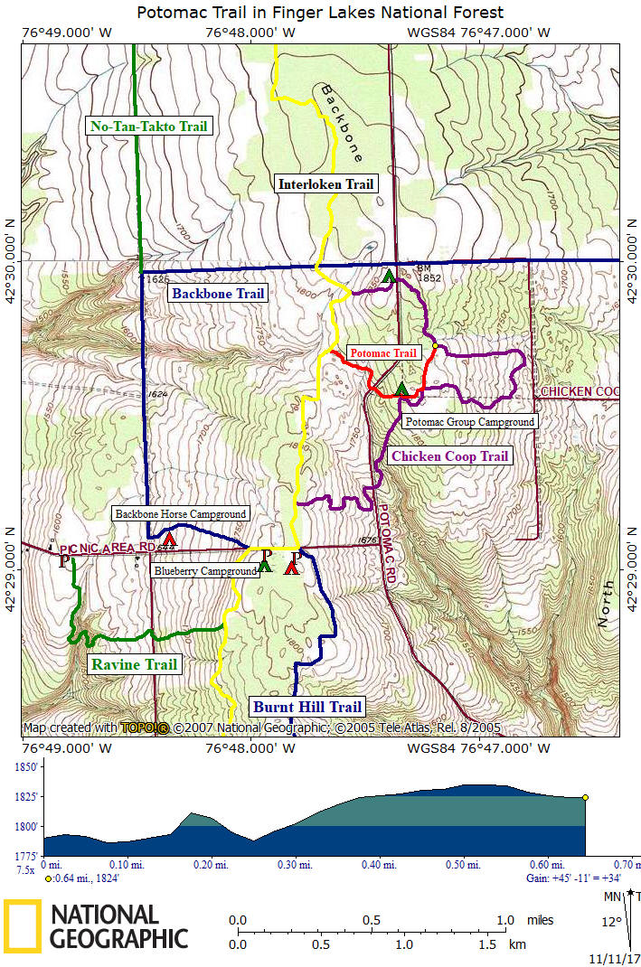 Finger Lakes National Forest Trail Map Finger Lakes National Forest Trail Map / Finger Lakes National Forest