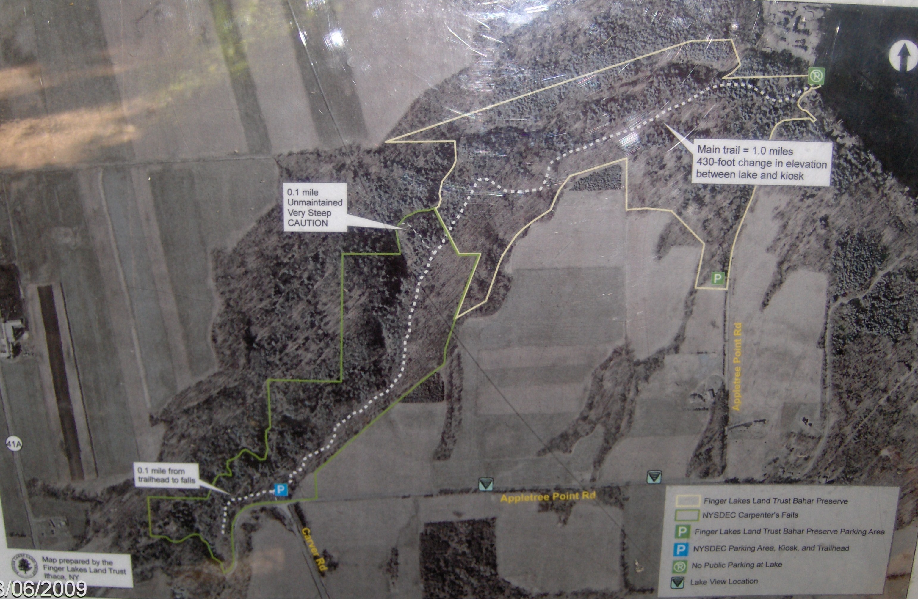 Carpenter Falls Trail Map Picture Of Carpenter