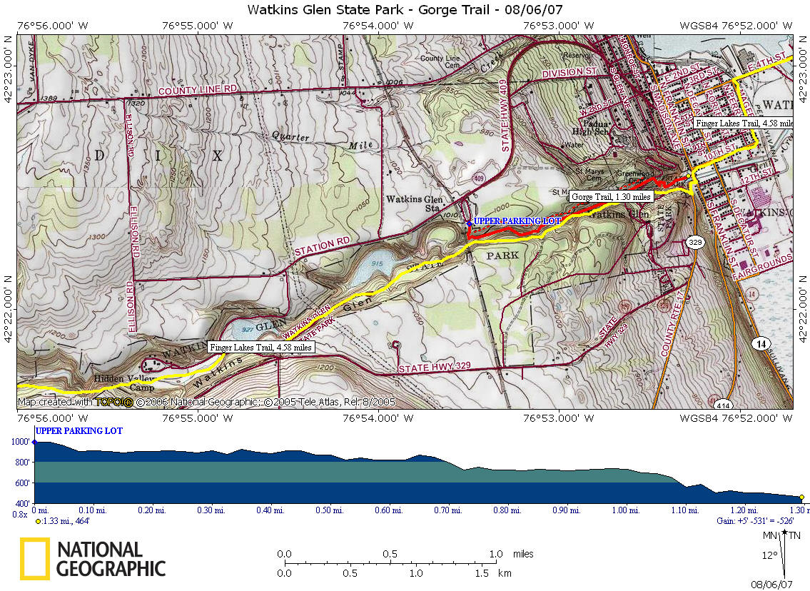 Hiking at Watkins Glen